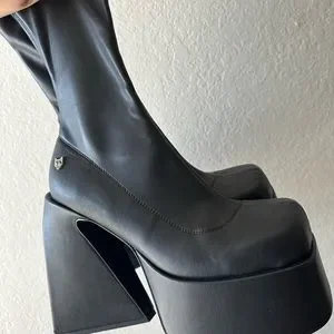 Naked Wolfe | Shoes | Naked Wolf Jade Black Stretch Ankle